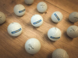 Golfbollar med tryck - Referensbild